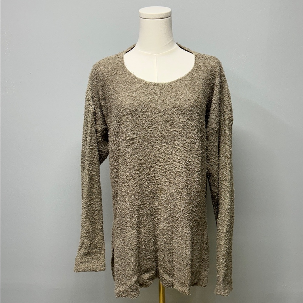 Flax by Jeanne‎ Englehart Sweater S/M Lagenlook Oversized Knobby Indie Granola